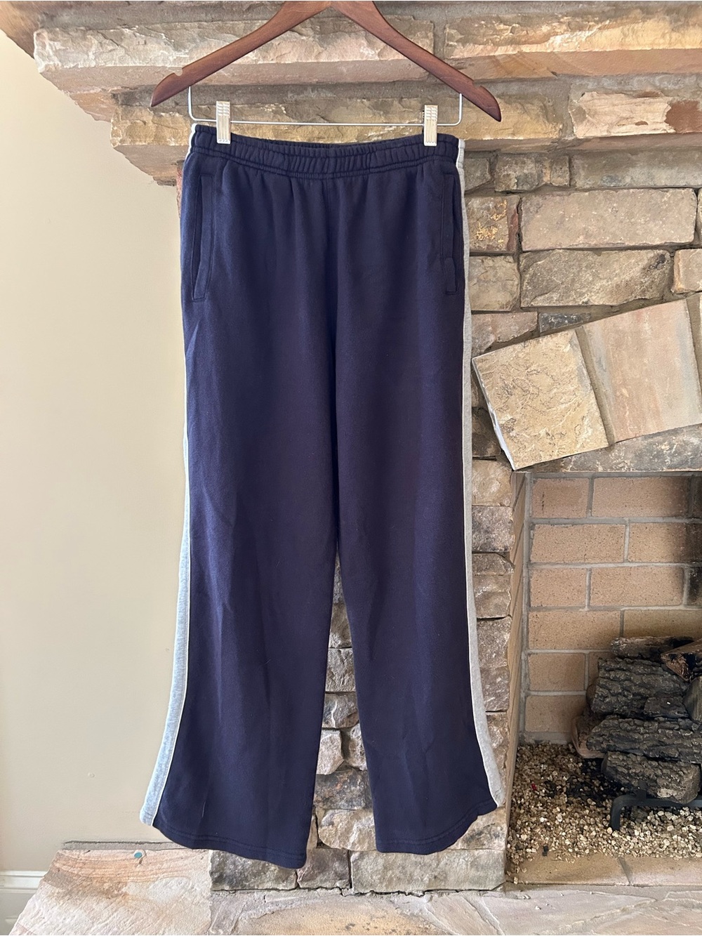 Brandy Melville Track Sweatpants with Light Gray Side Panels